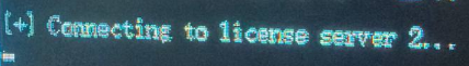 卡在 Connecting to license server 2